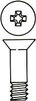 Phillips Flat Head Machine Screw - 100 Degree - Structural